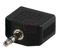 HQ Adaptateur 2x 3,5mm stéréo femelle - stéréo mâle 3,5mm