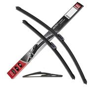 HQ Automotive Kit de remplacement d'essuie-glace avant et arrière pour Dacia Sandero Hatchback (2021 et versions ultérieures)