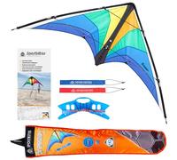 HQ Breezo - Cerf-Volant Pilotable Polyvalent Freeze - Envergure 117 cm - Polyester Ripstop - Enfant & Adulte - Dès 10 Ans