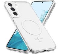 HQ-CLOUD Coque Magnétique pour Samsung Galaxy S22 PLUS/S22 +, Compatible avec MagSafe, Dos Anti Rayures, Transparent