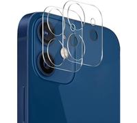 HQ-CLOUD® Lot de 2 Protection Objectif Caméra Arrière en Verre Trempé Pour iPhone 12 6.1 Pouces, Film en Verre Trempé 9H, Ultra HD, Anti-Rayures