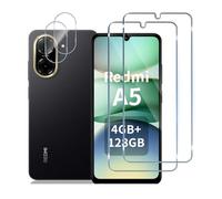 HQ-CLOUD Lot de 2 Verre Trempé pour Xiaomi Redmi A5 4G + 2 Protection Objectif Caméra Arrière Verre Trempé Anti-Rayures 9H