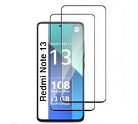 HQ-CLOUD Lot de 2 Verres Trempés INTEGRAL Pour XIAOMI REDMI NOTE 13 4G/5G .Film de Protection d'écran Couverture Complète Noir - Anti Rayures - Ultra Résistant Dureté 9H