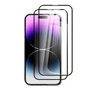 HQ-CLOUD® Lot de 2 Verres Trempés Pour iPhone 13 Pro Max (6,7") .Film de Protection d'écran Couverture Complète Noir - Anti Rayures - Ultra Résistant Dureté 9H