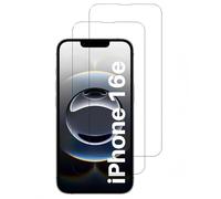 HQ-CLOUD Lot de 2 Verres Trempés Pour IPHONE 16E 2025.Film de Protection d'écran Transparent - Anti Rayures - Ultra Résistant Dureté 9H