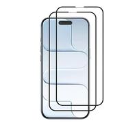 HQ-CLOUD Lot de 2 Verres Trempés Pour iPhone Air - Film de Protection d'écran Couverture Complète Noir - Anti Rayures - Ultra Résistant Dureté 9H