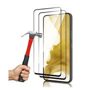 HQ-CLOUD® Lot de 2 Verres Trempés Pour Samsung Galaxy S22 5G .Film de Protection d'écran Couverture Complète Noir - Anti Rayures - Ultra Résistant Dureté 9H