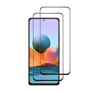HQ-CLOUD® Lot de 2 Verres Trempés Pour Xiaomi Redmi Note 10 4G/ Note 10S .Film de Protection d'écran Couverture Complète Noir - Anti Rayures - Ultra Résistant Dureté 9H