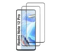 HQ-CLOUD® Lot de 2 Verres Trempés Pour Xiaomi Redmi Note 12 Pro /12 Pro Plus 5G .Film de Protection d'écran Couverture Complète Noir - Anti Rayures - Ultra Résistant Dureté 9H