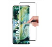 HQ-CLOUD Lot de 3 Verre Trempé Couverture Complète Pour OPPO Find X2 PRO.Film de Protection d'écran incurvé bord Noir- Anti Rayures - Ultra Résistant Dureté 9H