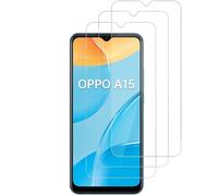 HQ-CLOUD LOT DE 3 Verre Trempé Pour Oppo A15, Oppo A15s .Film de Protection d'écran Transparent - Anti Rayures - Ultra Résistant Dureté 9H