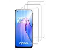 HQ-CLOUD LOT DE 3 Verre Trempé Pour OPPO Reno 8/8 Lite 5G .Film de Protection d'écran Transparent - Anti Rayures - Ultra Résistant Dureté 9H