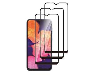 HQ-CLOUD Lot de 3 Verre Trempé Pour SAMSUNG GALAXY A10 .Film de Protection d'écran Couverture Complète Noir - Anti Rayures - Ultra Résistant Dureté 9H