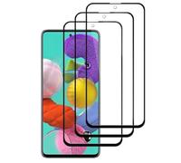 HQ-CLOUD Lot de 3 Verre Trempé Pour SAMSUNG GALAXY A51 .Film de Protection d'écran Couverture Complète Noir - Anti Rayures - Ultra Résistant Dureté 9H