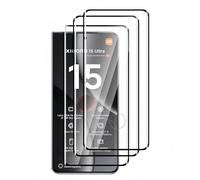 HQ-CLOUD Lot de 3 Verres Trempés Intégral Pour Xiaomi 15 ULTRA. Film de Protection d'écran Bord Noir - Anti Rayures - Ultra Résistant Dureté 9H