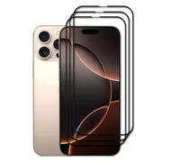 HQ-CLOUD Lot de 3 Verres Trempés Pour iPhone 16 Pro - Film de Protection d'écran Couverture Complète Noir - Anti Rayures - Ultra Résistant Dureté 9H