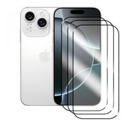 HQ-CLOUD Lot de 3 Verres Trempés Pour iPhone 16 Pro Max - Film de Protection d'écran Couverture Complète Noir - Anti Rayures - Ultra Résistant Dureté 9H