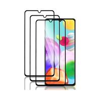 HQ-CLOUD® Lot de 3 Verres Trempés Pour Samsung Galaxy A41 .Film de Protection d'écran Couverture Complète Noir - Anti Rayures - Ultra Résistant Dureté 9H