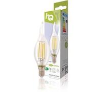 HQLFE14FLTP002 Led Rétro Lampe A Filament E14 Dimmable Bougie Courbée 4W 345 Lm 2700K