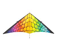 HQ Invento Cerf-Volant Delta XL Pixel Blaze 3 m - Grand Format 300x138cm, Ripstop Polyester + Mylar, Armature Carbone 6 mm