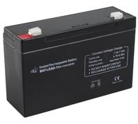 HQ Lead-Acid 6V 10Ah Sealed Lead Acid (VRLA) - Batteries de l'onduleur (Sealed Lead Acid (VRLA), 6 V, 1 pièce(s), Noir, 10000 mAh, 50 mm)