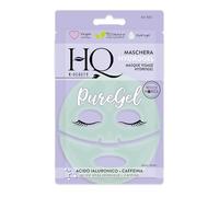 HQ - Masque Visage Hydrogel Hydratant Acide Hyaluronique, Caféine - Soin Visage Revitalisant - Effet Fraîcheur Immédiat - Routine Skincare - Formule Végane - 92% Ingrédients Origine Naturelle