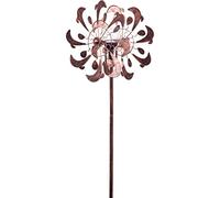 HQ Metal Wind Spinner: Dolphins en cuivre Duett - LED Solaire