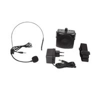 HQ-Power Amplificateur de Voix Portable, avec Micro-Casque et Ceinture, 5 W, Noir