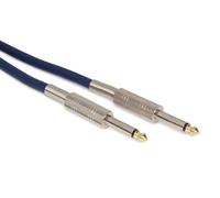 HQ-Power Câble d'enceinte, 2 x jack 6.35 mm, mono, 10 m, protection de câble parfait pour la transmission sonore