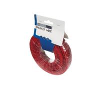 HQ-Power Câble haut-parleur 2x0,50mm², 100 mètres, rouge noir, rouleau, cuivre OFC pur, câble audio pour enceintes