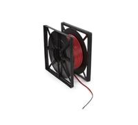 HQ-Power Câble haut-parleur 2x0,75mm², 100 mètres, rouge noir, rouleau, cuivre OFC, pour système audio, haute performance, installation professionnelle, studio, live, maison
