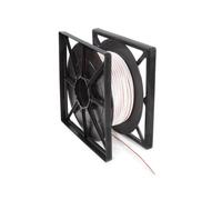 HQ-Power câble haut-parleur 2x1,50mm², 100 mètres, blanc, rouleau, conducteur cuivre OFC, câble audio pour