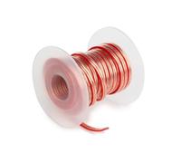 HQ-Power câble haut-parleur 2x1,50mm², 15 mètres, rouge transparent, rouleau, conducteur cuivre OFC, HiFi