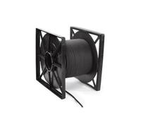 HQ-Power Câble micro mono 100 mètres, noir, rouleau, cuivre OFC pur pour enregistrement audio professionnel, câble studio, flexible, transmission de son, haute performance, enregistrement