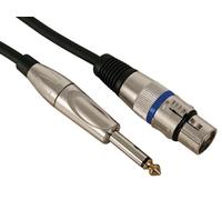 HQ-Power CÂBLE XLR - XLR FEMELLE vers JACK 6.35 mm - MONO - 10 m