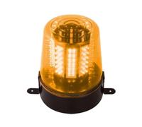 HQ-Power Gyrophare avec 108 LED, augmente la sécurité et la visibilité, vitesse de rotation réglable, adaptateur/chargeur inclus, économie d'énergie, 14 VDC, orange