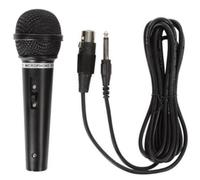 HQ-Power microphone dynamique 600 Ohm aluminium noir