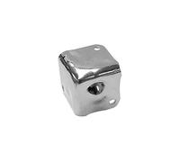 HQ-Power protection des bords, pour boîtier de haut-parleur, 38 x 38 mm x 90°, métal blanc