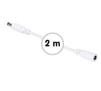 Rallonge DC mâle vers femelle 2 m, blanc