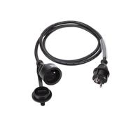 HQ-Power RALLONGE EN CAOUTCHOUC AVEC GAINE RÉTRACTILE - 3G1.5 - 1.5 m - TERRE...