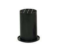 HQ-Power Tube de bass-reflex, pour enceinte, avec grille de protection, Ø 70 x 115 mm, en plastique, noir