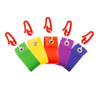 HQ Queue de Cerf-Volant 4 m - Lot de 5 Couleurs - Accessoire pour Cerfs-Volants - Fixation Facile avec Clip - Multicolore