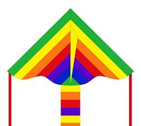 HQ - Simple Flyer Rainbow 85 cm - Cerf-Volant, 102130, Multicolore