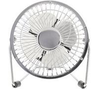 HQ - Ventilateur - plateau de table - 10 cm - USB - argent métallisé Argent métallisé G