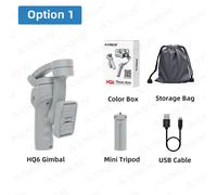 HQ6-Stabilisateur de prise de vue à cardan 3 axes pour téléphone portable,lumière d'appoint,n'aime,suivi du visage,suivi des animaux pour téléphone portable - Type Option 1
