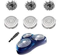 HQ9 Lot de 3 lames de rechange compatibles avec les têtes de rasoir Philips HQ9 pour rasoir électrique Norelco HQ9070 HQ9080 HQ8240/8260 PT920 8140XL avec brosse