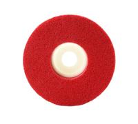 HQABCUTR Disques abrasifs plats en fibre de nylon rouge, 1/3/5/10 pièces, 4 pouces x 5/8 pouces, for meuleuse d'angle