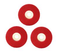 HQABCUTR Disques abrasifs plats en fibre de nylon rouge, 1/3/5/10 pièces, 4 pouces x 5/8 pouces, for meuleuse d'angle