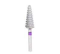 HQABCUTR Foret à ongles conique en acier au tungstène de 3/32 po, lime à ongles, fraise à ongles en carbure