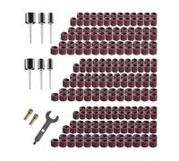 HQABCUTR Kit de 98 outils rotatifs, tambours de ponçage, bandes et mèches, accessoires for perceuse, clou, travail du bois